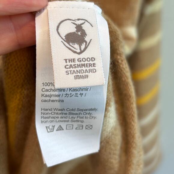 J. Crew Cashmere Rollneck Sweater in Stripe - size XS - Picture 5 of 6